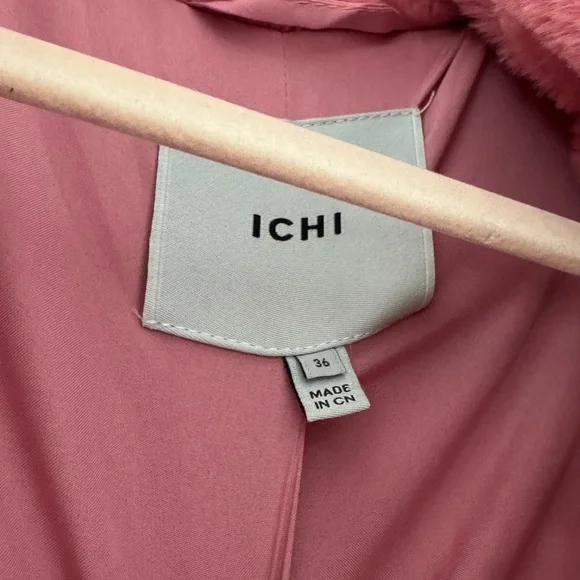 Women's Pink Faux Fur Jacket - Picture 2 of 3